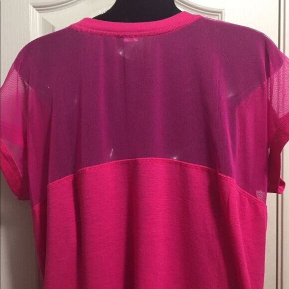 Breast Cancer Awareness Sheer Shoulder Top NEW - Picture 10 of 14